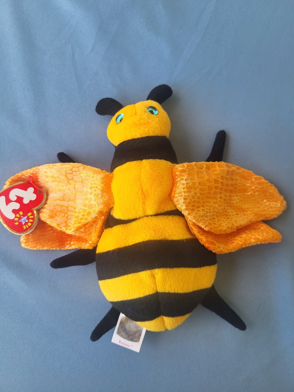 Ty Bumblebee Plush - Yellow, Black & Orange Wings